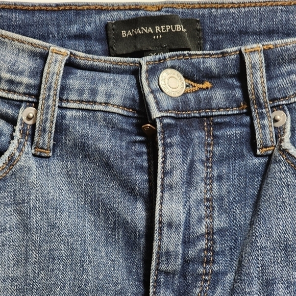 Banana republic bermuda denim short color blue size 26/2 - Picture 3 of 6